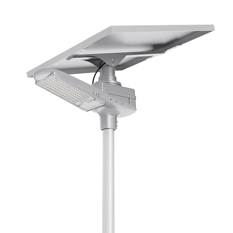 LED gatvės šviestuvas su saulės kolektoriumi